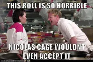 Gordon Ramsay meme - Nic Cage roll